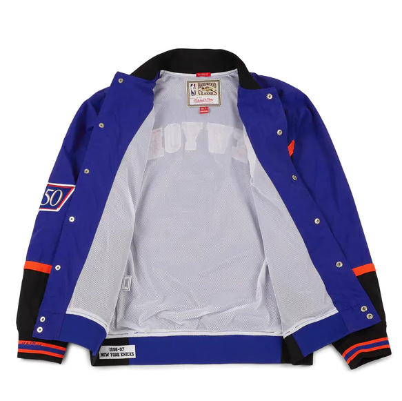 Mitchell and ness cheap knicks warm up jacket