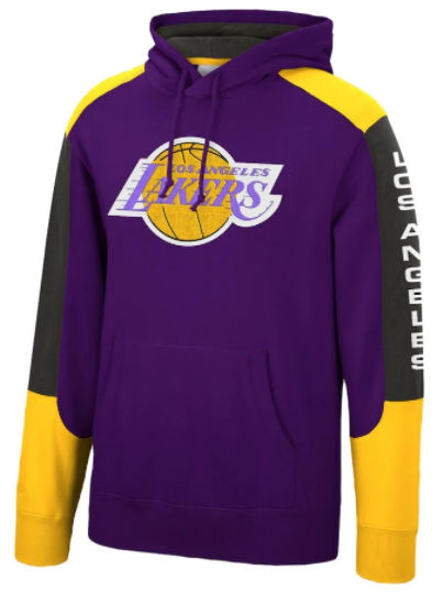 スウェット LAKERS MIX LOGO PULLOVER HOODED SWEAT Mitchell & Ness Los Angeles Lakers Fusion Fleece Hoodie