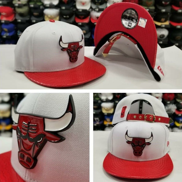 Cap New Era 950 NBA White Crown Patch 9FIFTY Chicago Bulls White