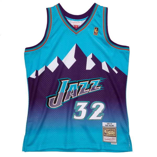 Mitchell & Ness Fadeaway Swingman Karl Malone Utah Jazz 1996-97 Jersey