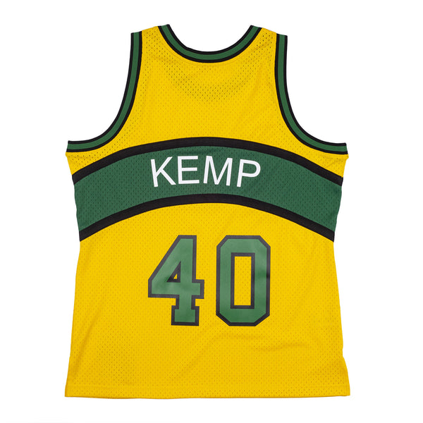 Shawn Kemp Signed Green Throwback Custom Basketball Jersey