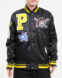 Black Pittsburgh Pirates Pro Standard Logo Mashup Satin Jacket