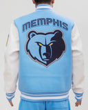Light Blue Memphis Grizzlies Pro Standard Classic Rib Wool Varsity Heavy Jacket