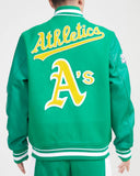 Kelly Green Oakland Athletics Pro Standard Logo Mashup Wool Varsity Heavy Jacket