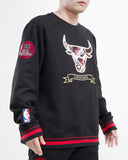 Black Chicago Bulls Pro Standard Crewneck Fleece Sweatshirt