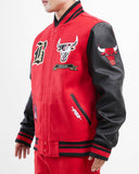 Red Chicago Bulls Pro Standard Wool Varsity Heavy Jacket