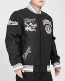 Black Chicago White Sox Pro Standard Crest Wool Varsity Jacket