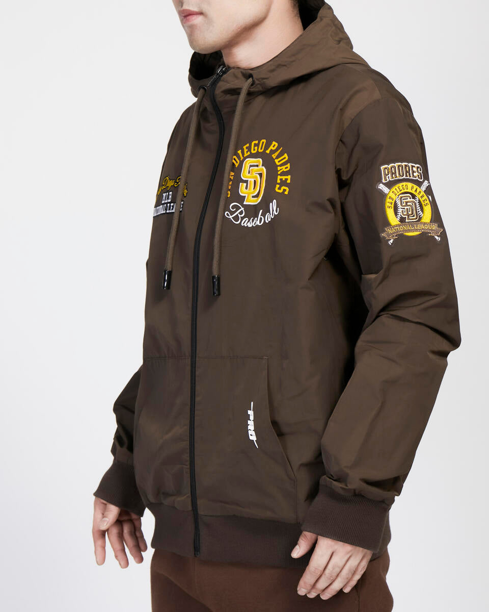 Pro Standard Brown San Diego Padres Hybrid Woven Full Zipup Hoodie –  Exclusive Fitted Inc.