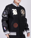 Black Brooklyn Nets Pro Standard Wool Varsity Heavy Jacket