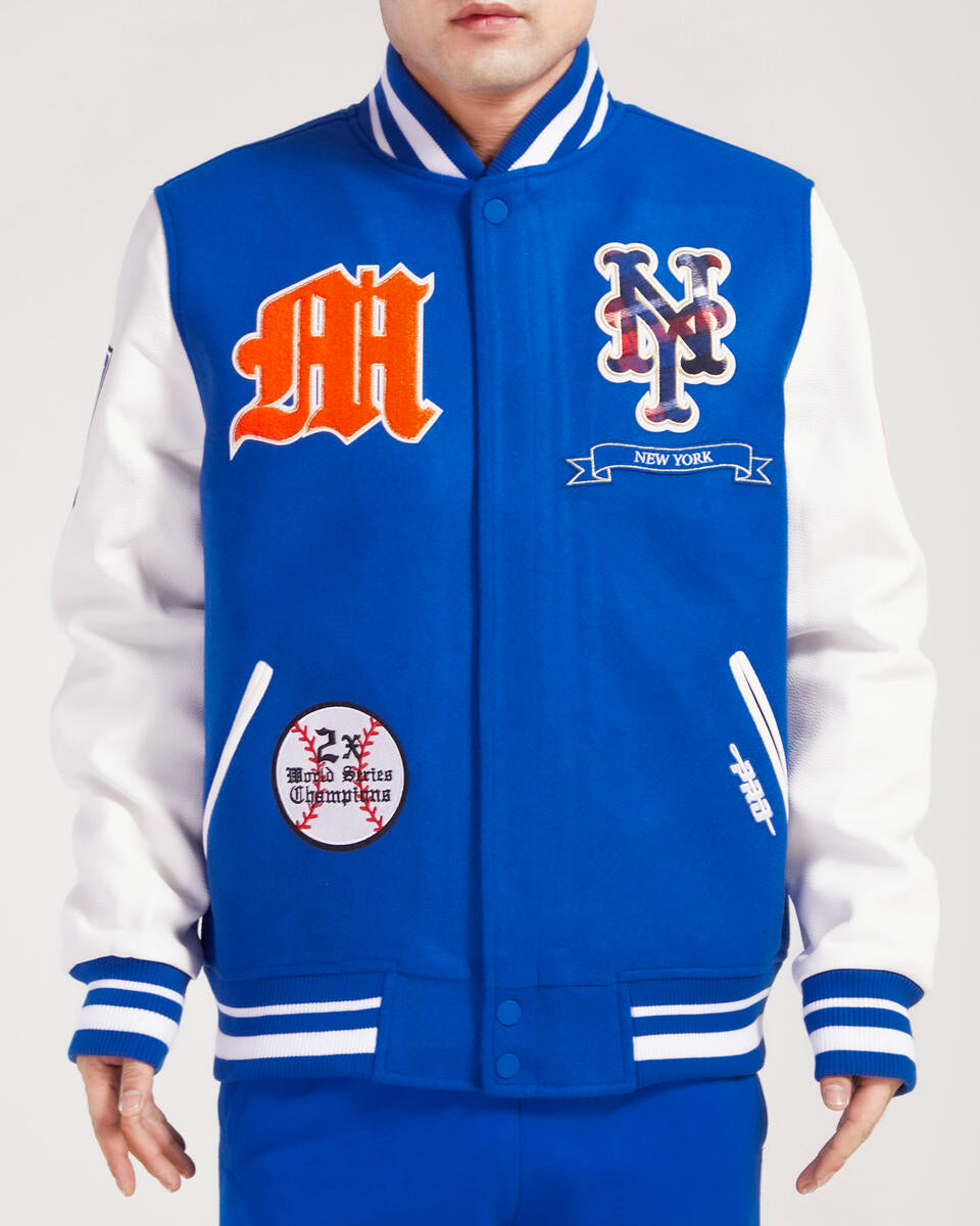 Royal Blue New York Mets Pro Standard Prep Wool Varsity Heavy Jacket