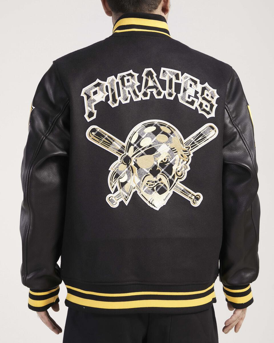 Black Pittsburgh Pirates Pro Standard Prep Wool Varsity Heavy Jacket