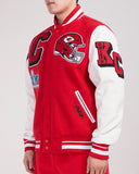 Red Kansas City Chiefs Pro Standard Mashup Rib Wool Varsity Heavy Jacket
