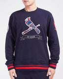 Navy Blue St. Louis cardinals Pro Standard Crewneck Fleece Sweatshirt