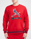 Red St. Louis cardinals Pro Standard Crewneck Fleece Sweatshirt