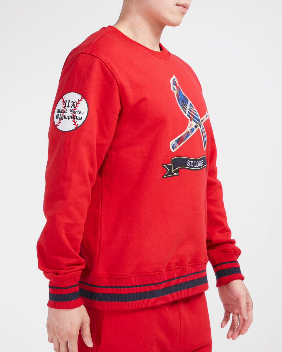 Red St. Louis cardinals Pro Standard Crewneck Fleece Sweatshirt