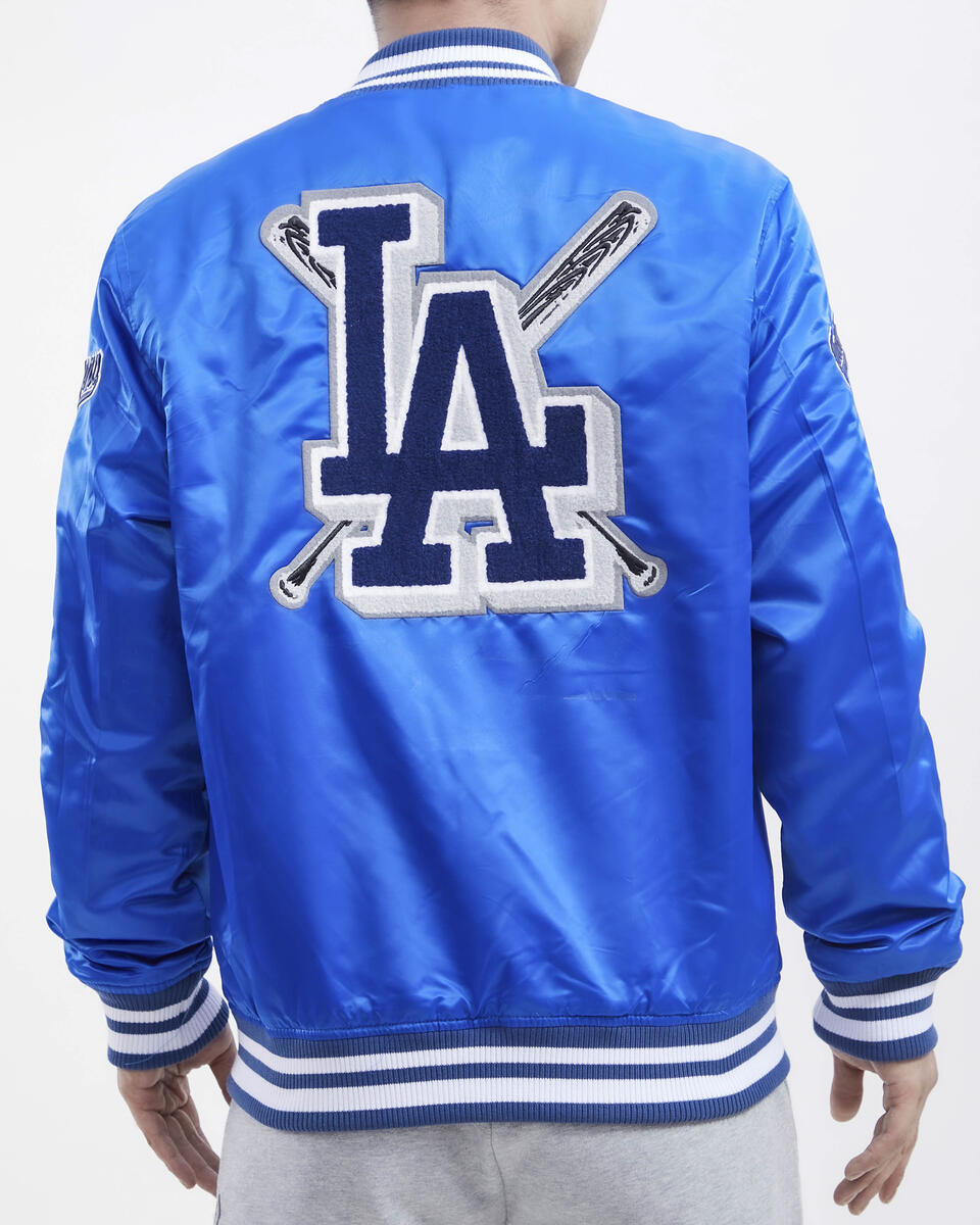 Royal Blue Los Angeles Dodgers Pro Standard Logo Mashup Satin Jacket
