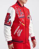 Red St. Louis Cardinals Pro Standard Mashup Logo Wool Varsity Heavy Jacket