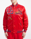 Red St. Louis Cardinals Pro Standard Logo Mashup Satin Jacket