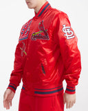 Red St. Louis Cardinals Pro Standard Logo Mashup Satin Jacket