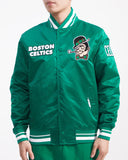 Green Boston Celtics Pro Standard Logo Mascot Satin Jacket