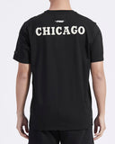 Black Chicago Bulls Pro Standard Retro Striper Short Sleeve T-Shirt