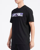 Black Colorado Rockies Pro Standard Retro Striper Short Sleeve T-Shirt