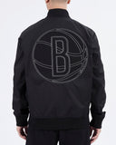 Pro Standard Black Brooklyn Nets Paint The City Twill Jacket