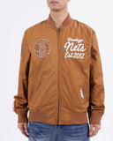 Pro Standard Brooklyn Nets Clay Brown Paint The City Twill Jacket