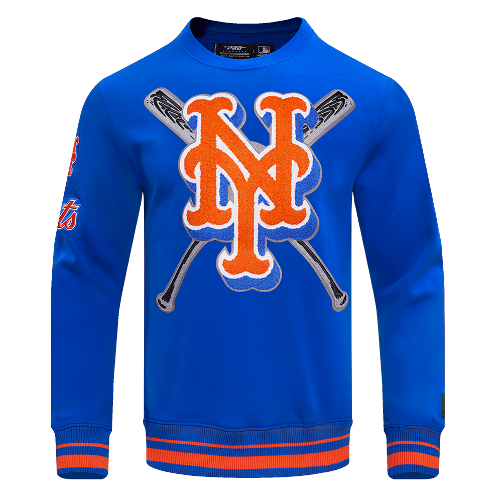Royal Blue New York Mets Pro Standard Mashup Crewneck Fleece Royal Blue New York Mets Pro Standard Mashup Crewneck Fleece