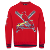 Red St Louis Cardinals Pro Standard Mashup Crewneck Fleece Sweatshirt