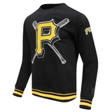 Black Pittsburgh Pirates Pro Standard Mashup Crewneck Fleece Sweatshirt