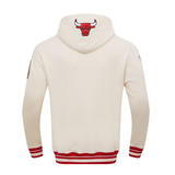 Off White Chicago Bulls Pro Standard Pullover Fleece Hoodie