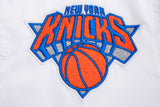 White New York Knicks Pro Standard Mashup Light Satin Jacket