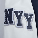 Navy Blue New York Yankees City Signature Full Leather MLB Varsity Jacket