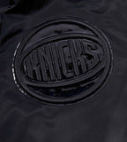 Triple Black New York Knicks Pro Standard Light Satin Jacket
