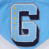 University Blue Memphis Grizzlies Pro Standard Pullover Mashup Crewneck Fleece Hoodie
