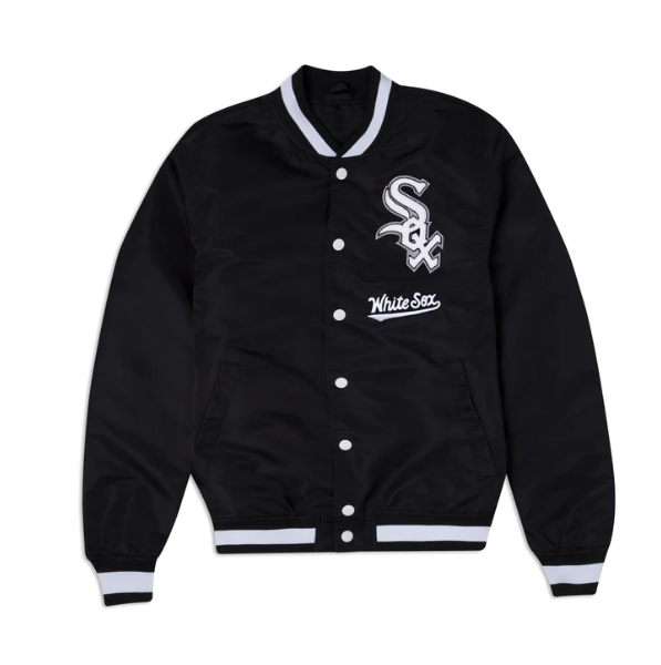 Black Chicago White Sox Logo Select New Era Jacket – Exclusive Black Chicago White Sox Logo Select New Era Jacket – Exclusive