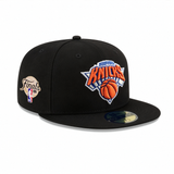 Black New York Knicks Gray Bottom 2026 Finals Participation Side Patch New Era 59Fifty Fitted