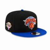 Black New York Knicks Royal Blue Visor Gray Bottom 2026 Finals Participation Side Patch New Era 9Fifty Snapback