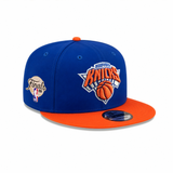 Royal Blue New York Knicks Orange Visor Gray Bottom 2026 Finals Participation Side Patch New Era 9Fifty Snapback