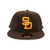 Brown Trucker San Diego Padres Gray Bottom New Era 9Fifty Snapback