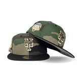 Camo New York Mets Black Visor Gray Bottom 50th Anniversary Side Patch New Era 59Fifty Fitted