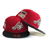 Red Atlanta Braves Black Visor Gray Bottom 2000 All Star Game Side Patch New Era 59FIFTY Fitted