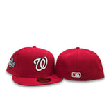 Red Washington Nationals Gray Bottom 2019 World Series Side Patch New Era 59Fifty Fitted