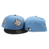 Sky Blue Houston Astros Black Visor Gray Bottom 45th Anniversary Side Patch New Era 59Fifty Fitted