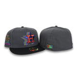 Dark Gray Houston Astros Black Visor Gray Bottom 35th Great Years Side Patch New Era 59Fifty Fitted