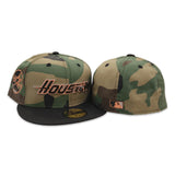 Camo Houston Astros Black Visor Gray Bottom 35 Great Years Side Patch New Era 59Fifty Fitted