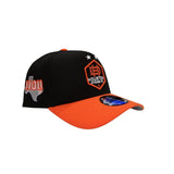 Black Houston Dynamo FC Orange Visor Curved Brim Gray Bottom Texas State Side Patch MLS New Era 9Forty Snapback