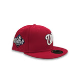 Red Washington Nationals Gray Bottom 2019 World Series Side Patch New Era 59Fifty Fitted