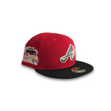 Red Atlanta Braves Black Visor Gray Bottom 2000 All Star Game Side Patch New Era 59FIFTY Fitted